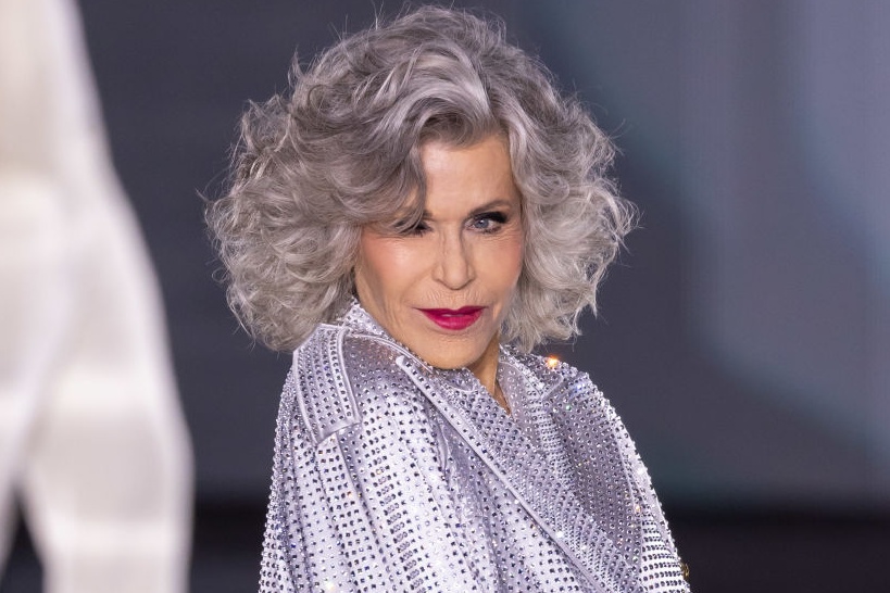 Jane Fonda párizsi divathét