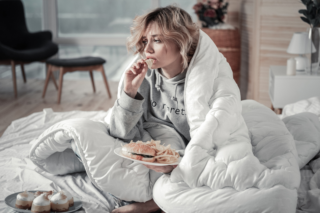 Érzelmi evés: jelek, hogy stresszevő vagy ﻿