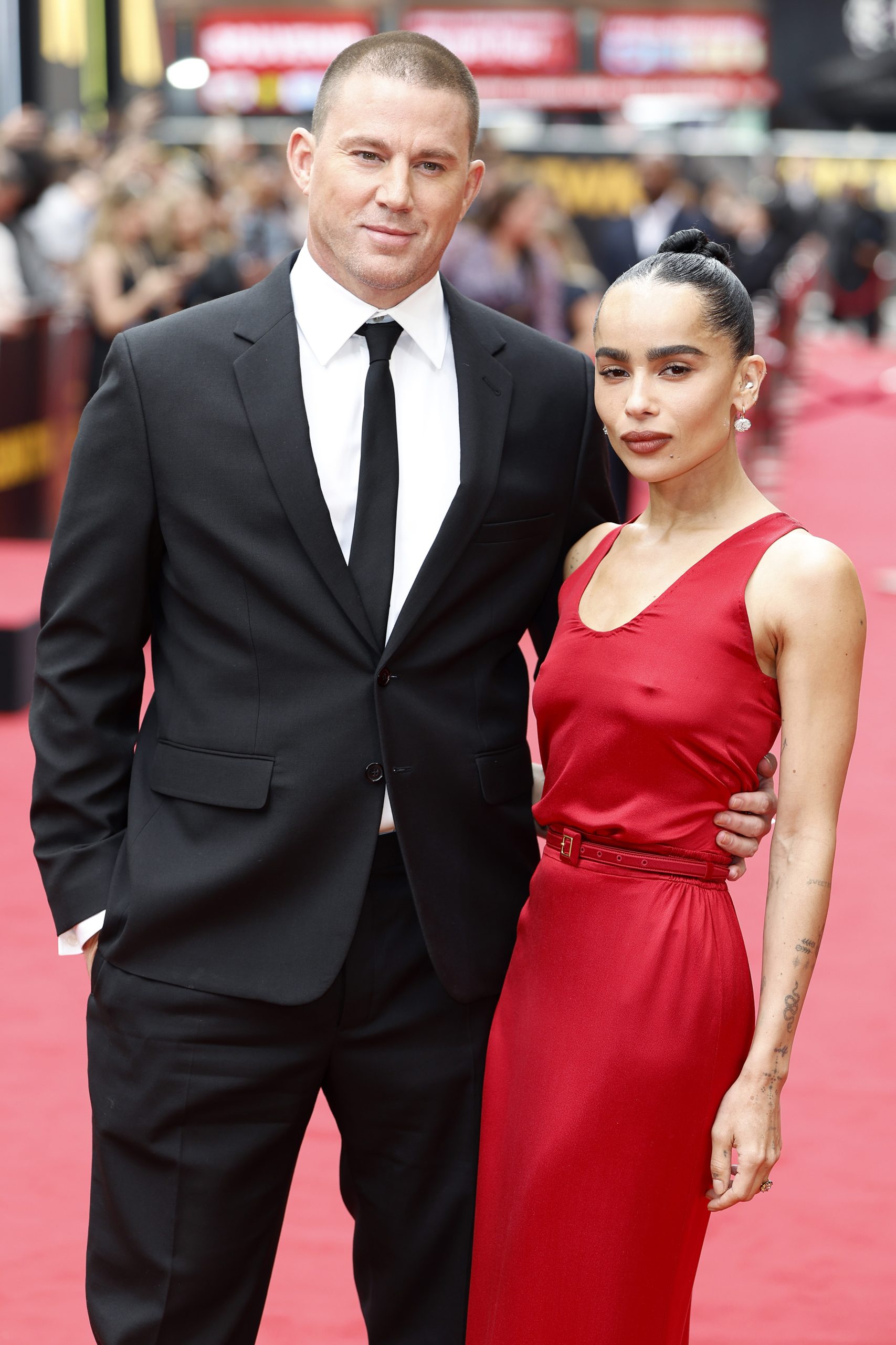 Channing Tatum és Zoë Kravitz a "Blink Twice" londoni bemutatóján