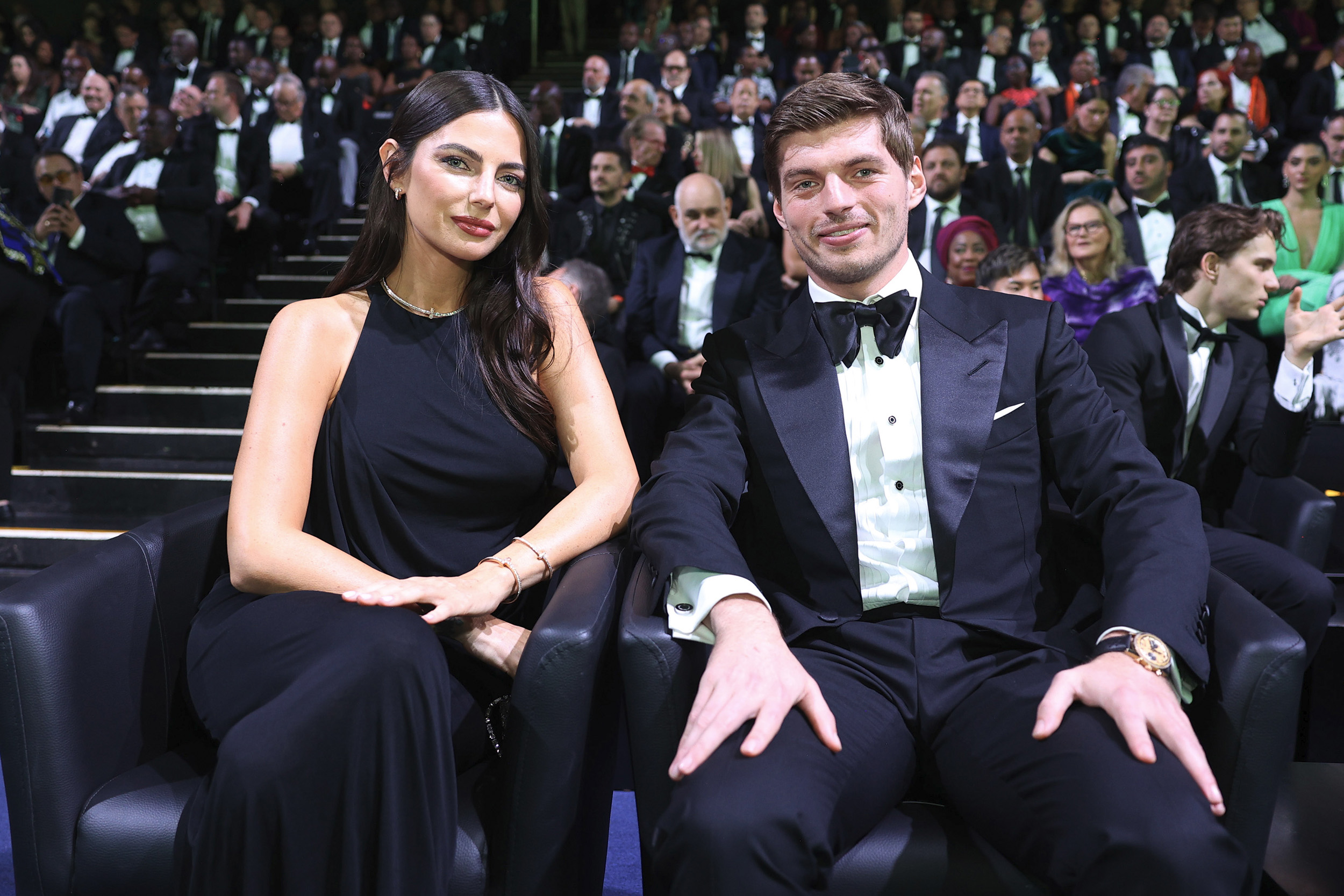 Max Verstappen és Kelly Piquet a FIA Awards-on Kigaliban 