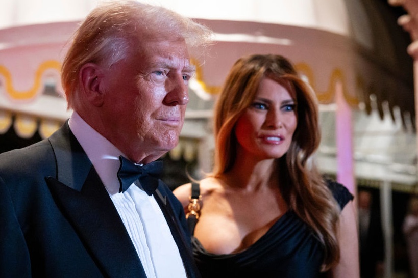 Donald Trump Melania Trump szilveszter