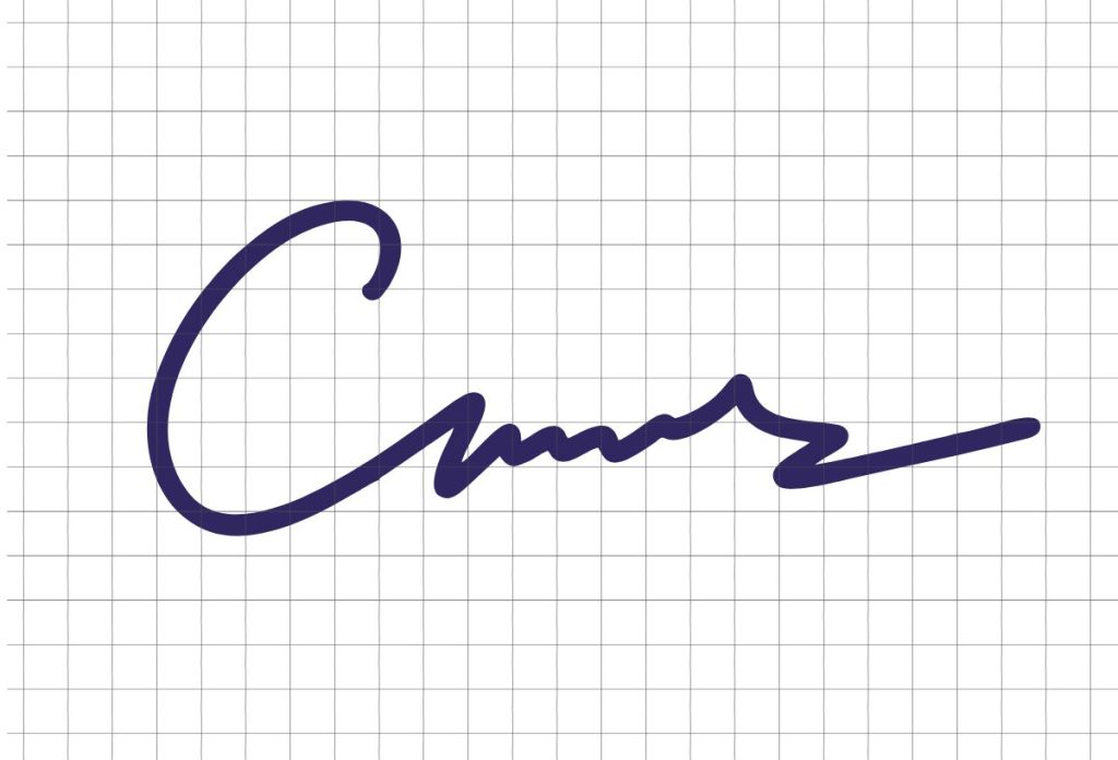 A kagyló alakú c betű önző személyiségre utal a grafológia szerint