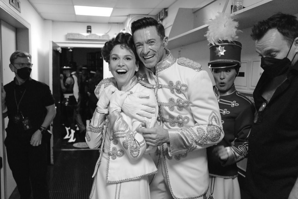 Hugh Jackman és Sutton Foster a 2022-es The Music Man című produkcióban
