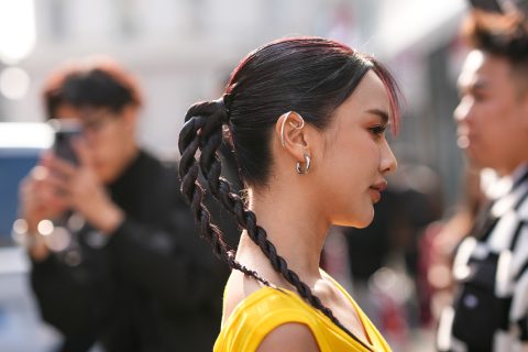 Medúza copf nyári frizura