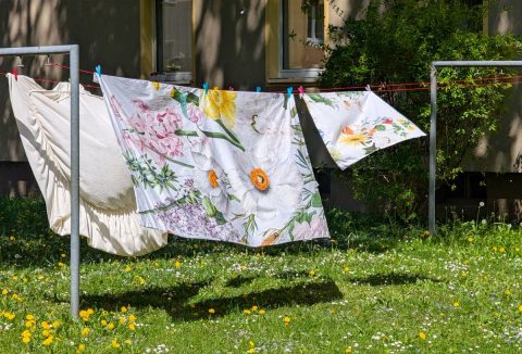 Gumis lepedő szárítása teregetés házi praktika