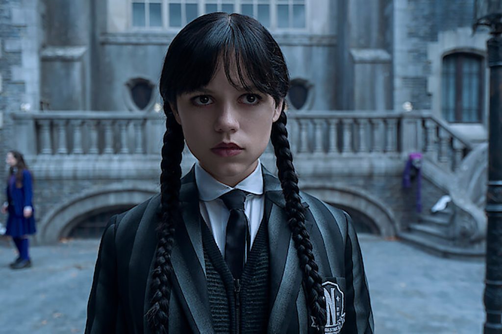 wednesday-masodik-evad-sorozat-jenna-ortega | Marie Claire Jenna Ortega Wednesday szerepében a Netflixes sorozat második évadában