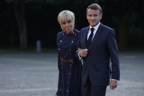Emmanuel Macron és Brigitte Macron