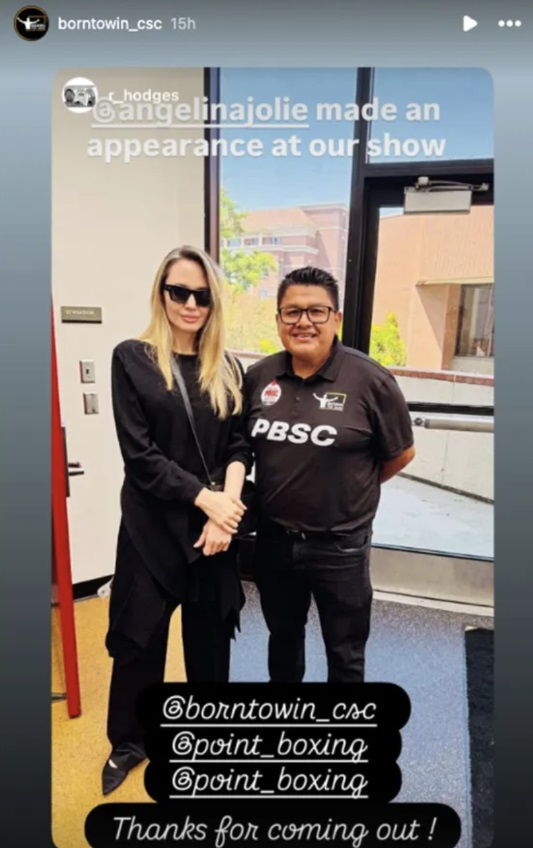 Angelina Jolie is elkísérte fiát