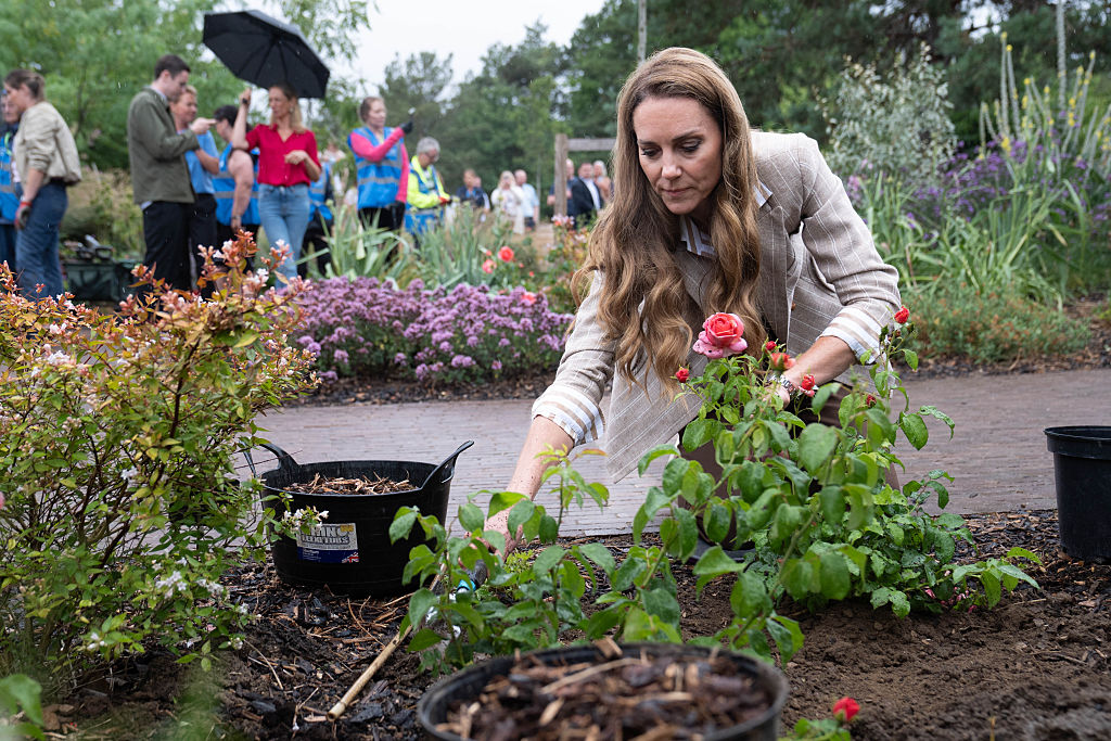 Az eső után is tökéletes maradt a hullám Katalin hercegné hajában