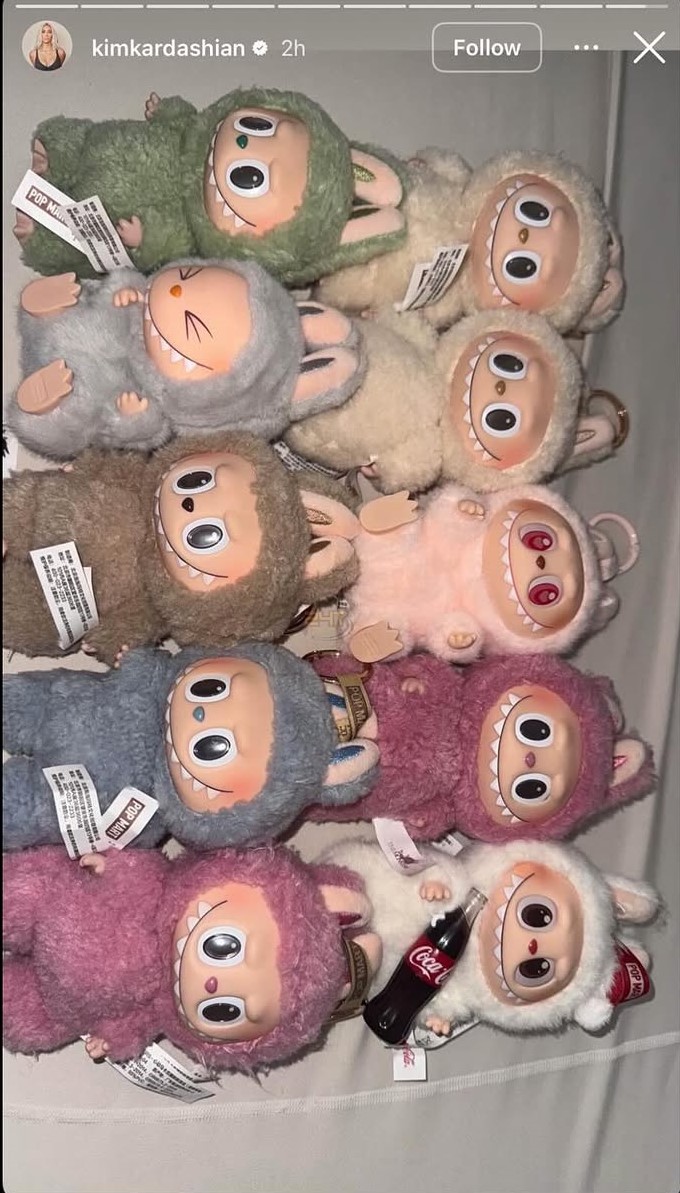 Kim Kardashian Labubujai