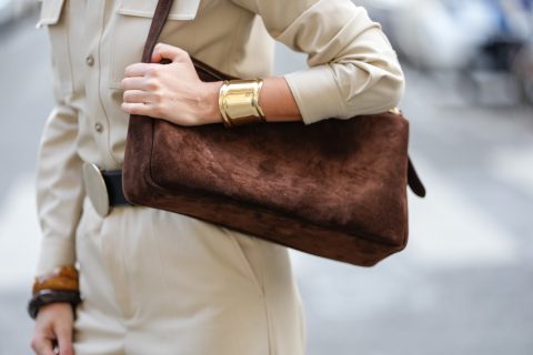 Barna női válltáska