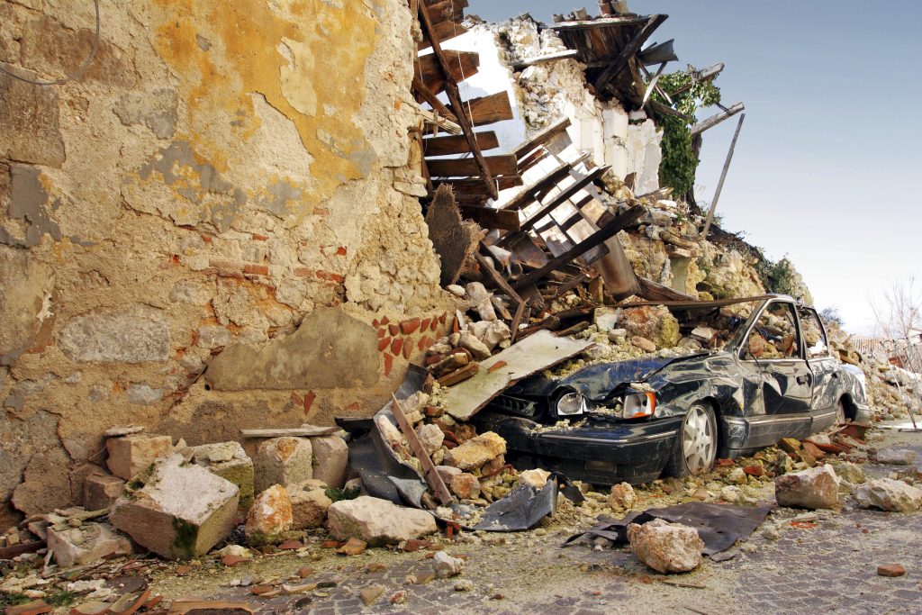 Földrengés sújtotta terület