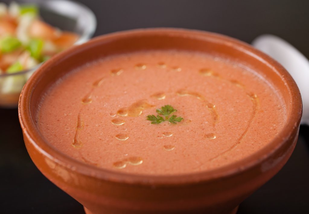 Gazpacho leves petrezselyemmel, olívaolajjal