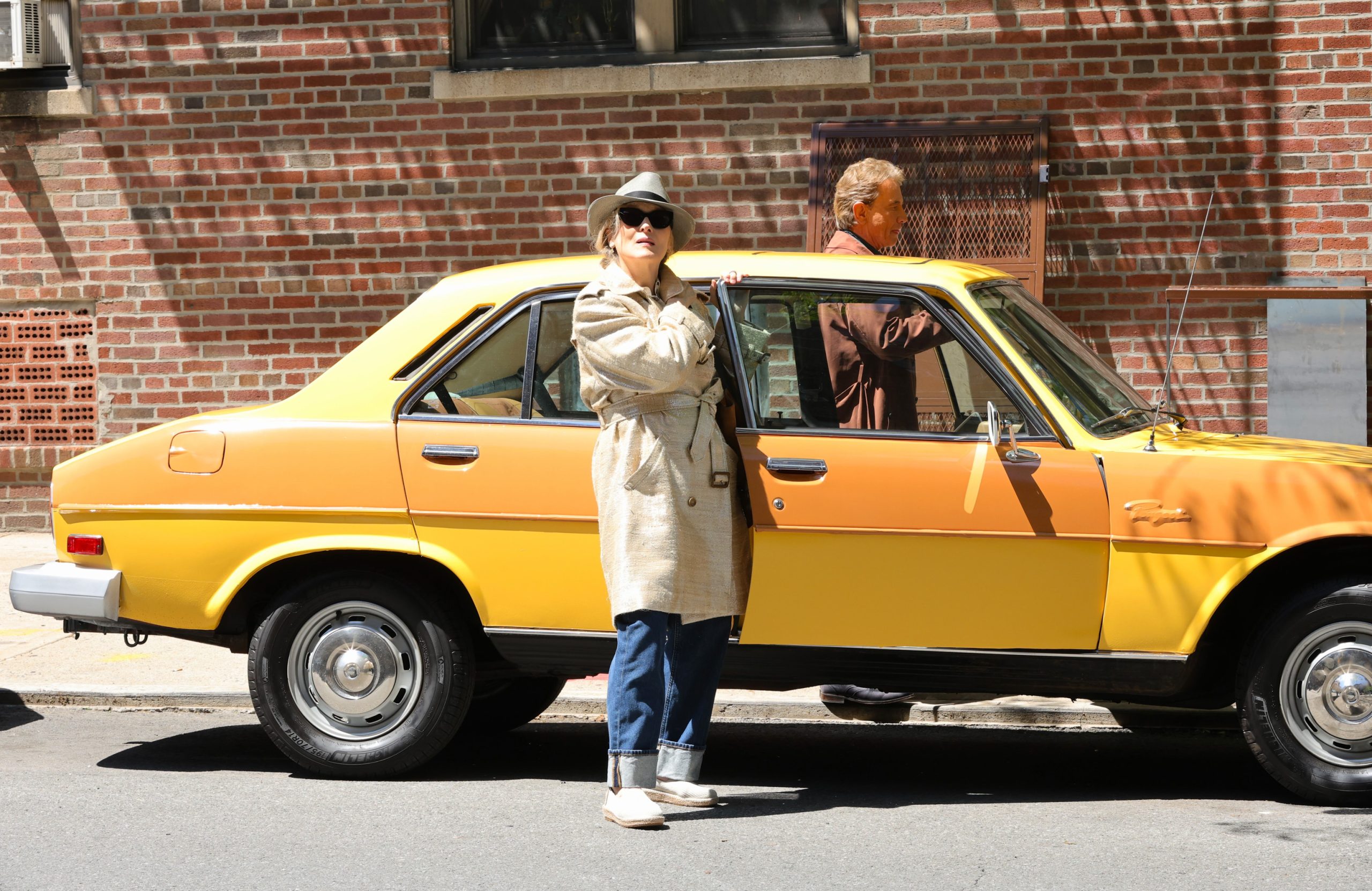 Meryl Streep és Martin Short a Gyilkos a házban forgatásán, 2025.