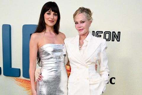 Dakota Johnson és Melanie Griffith a Splitsville Los Angeles-i premierjén