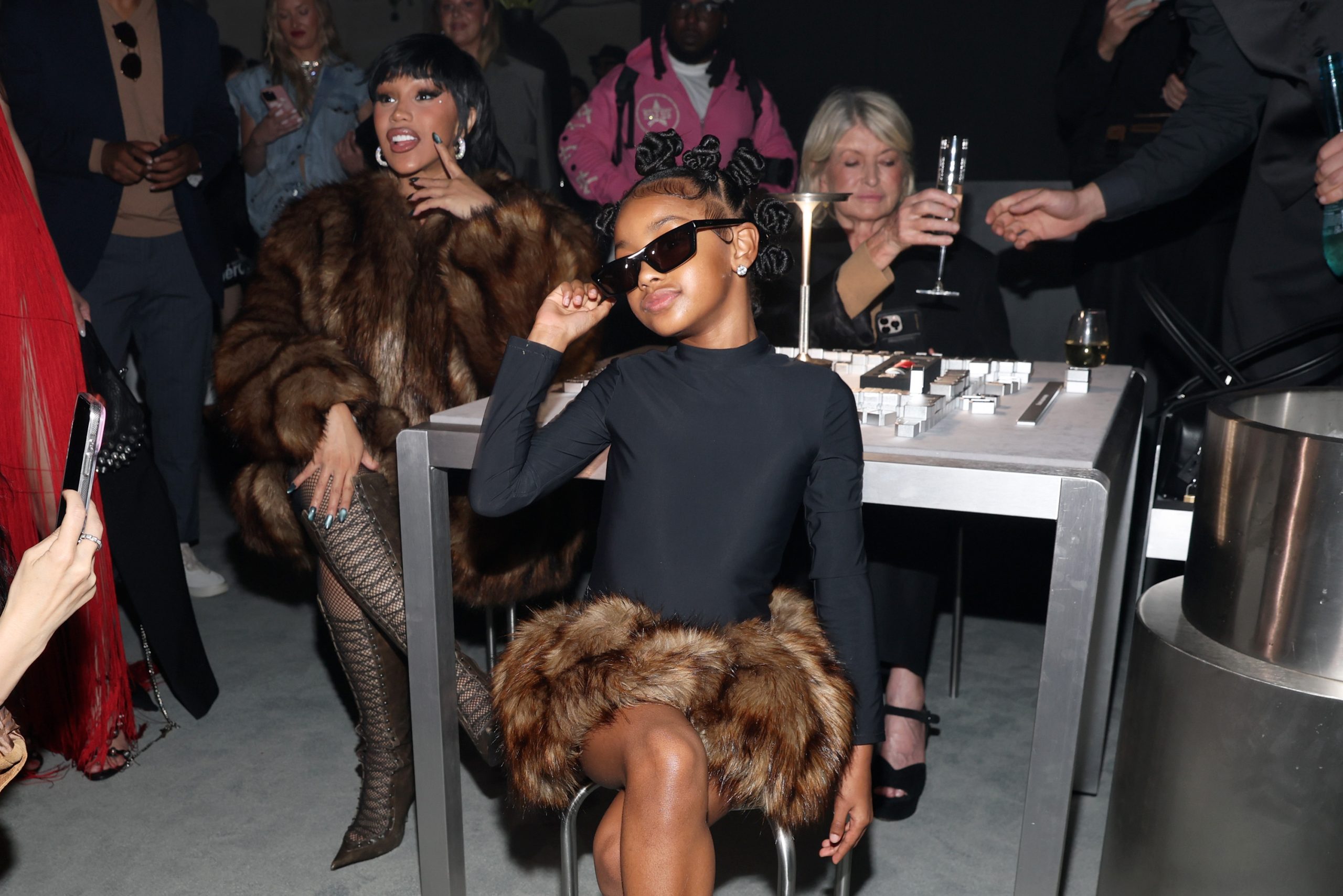 Cardi B és 7 éves kislánya a New York-i divathéten