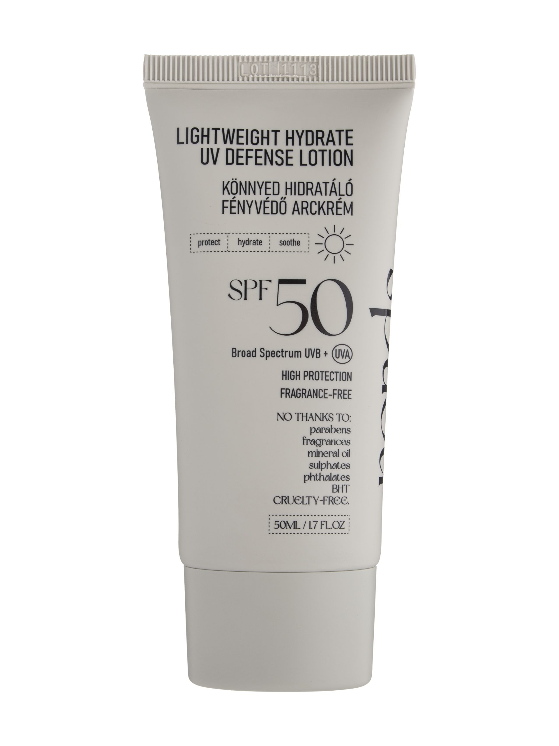 NERDS Könnyed Hidratáló Fényvédő Arckrém SPF50 (50 ml)