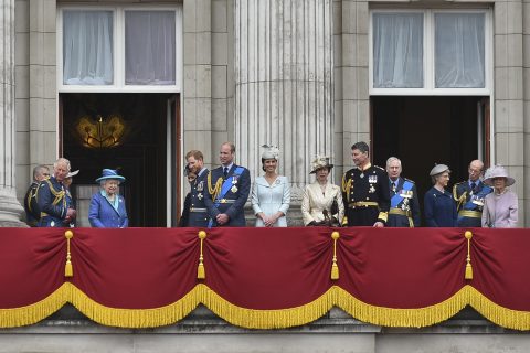 A brit királyi család tagjai 2018-ban