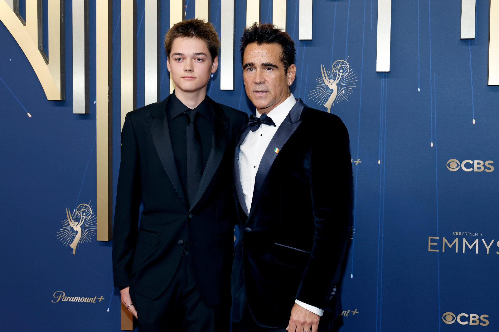 Emmy 2025: Colin Farrell és fia, Henry