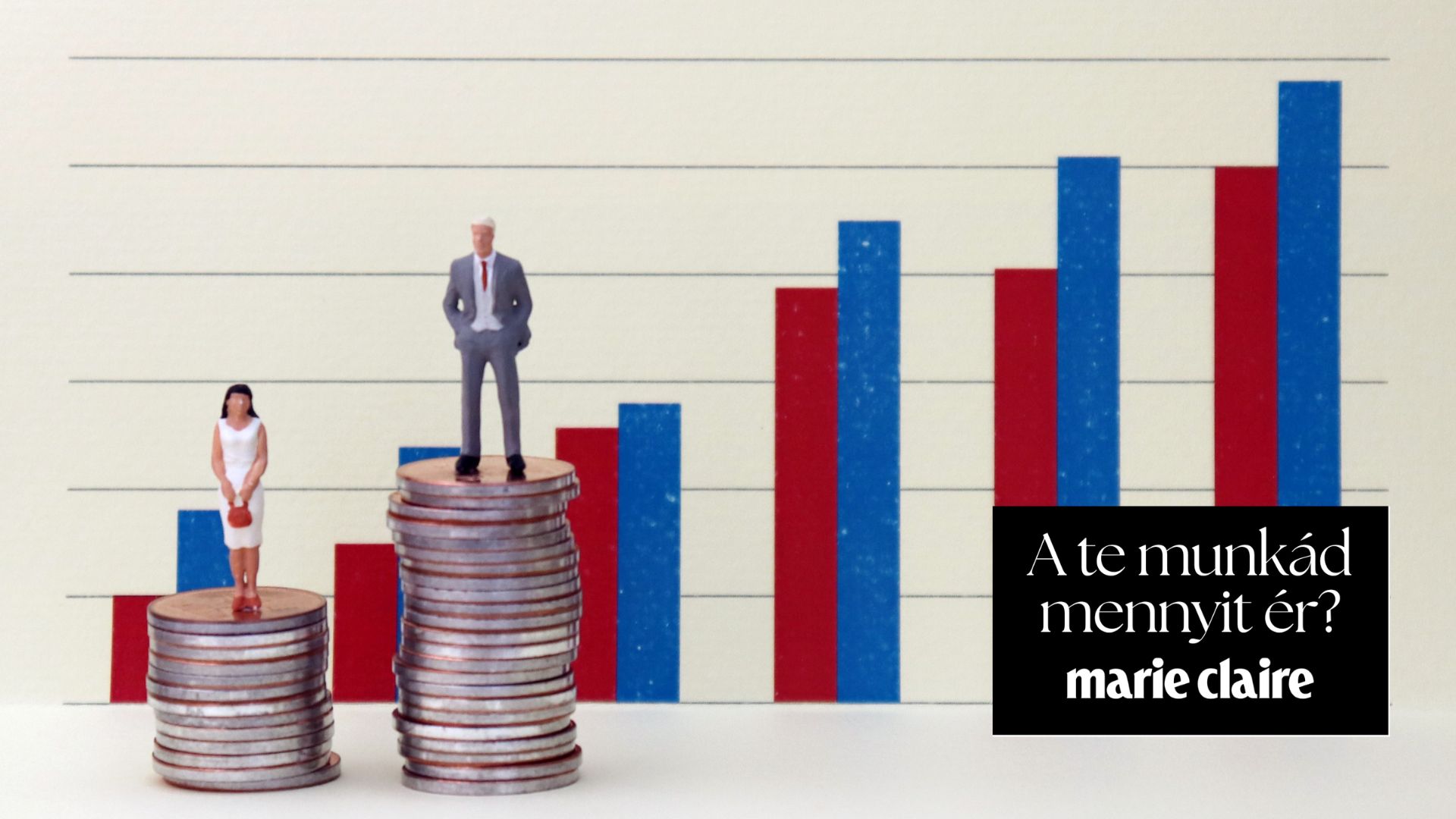 berszakadek-miert-keresnek-meg-mindig-kevesebbet-a-nok | Marie Claire Illusztráció: nő kevesebbet keres, mint a férfi