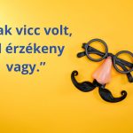 Álarc műbajusszal, orral és szemüveggel sárga héttéren