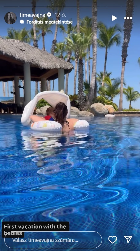 Vajna Tímea és kisfia