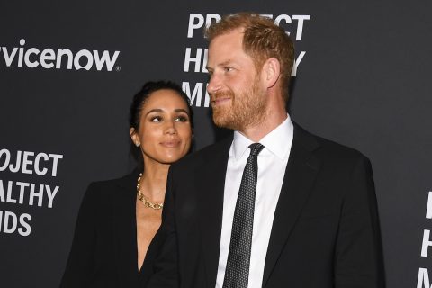 Meghan Markle és Harry herceg (mindketten feketében) a Project Healthy Minds' World Mental Health Day Festival eseményén, 2025. október 9. – New York.