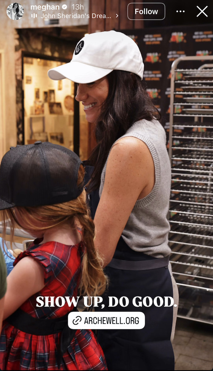 Meghan Markle és Lilibet hercegnő hálaadáskor sütit oszt – Instagram sztori