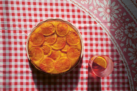 Citrusos-camparis-joghurtos fordított torta