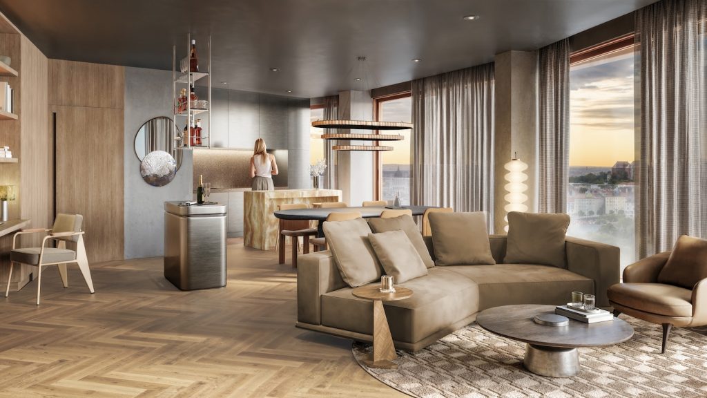 Az egykori Körszálló épülő luxuslakásainak látványtervei