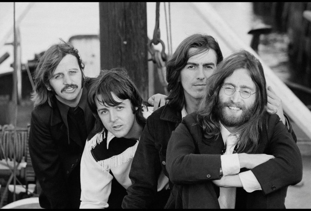 The Beatles fekete-fehér fotó