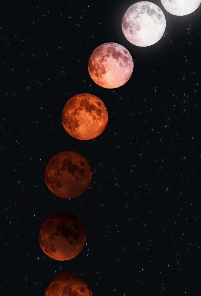 Hold mozgása az éjszakai égbolton