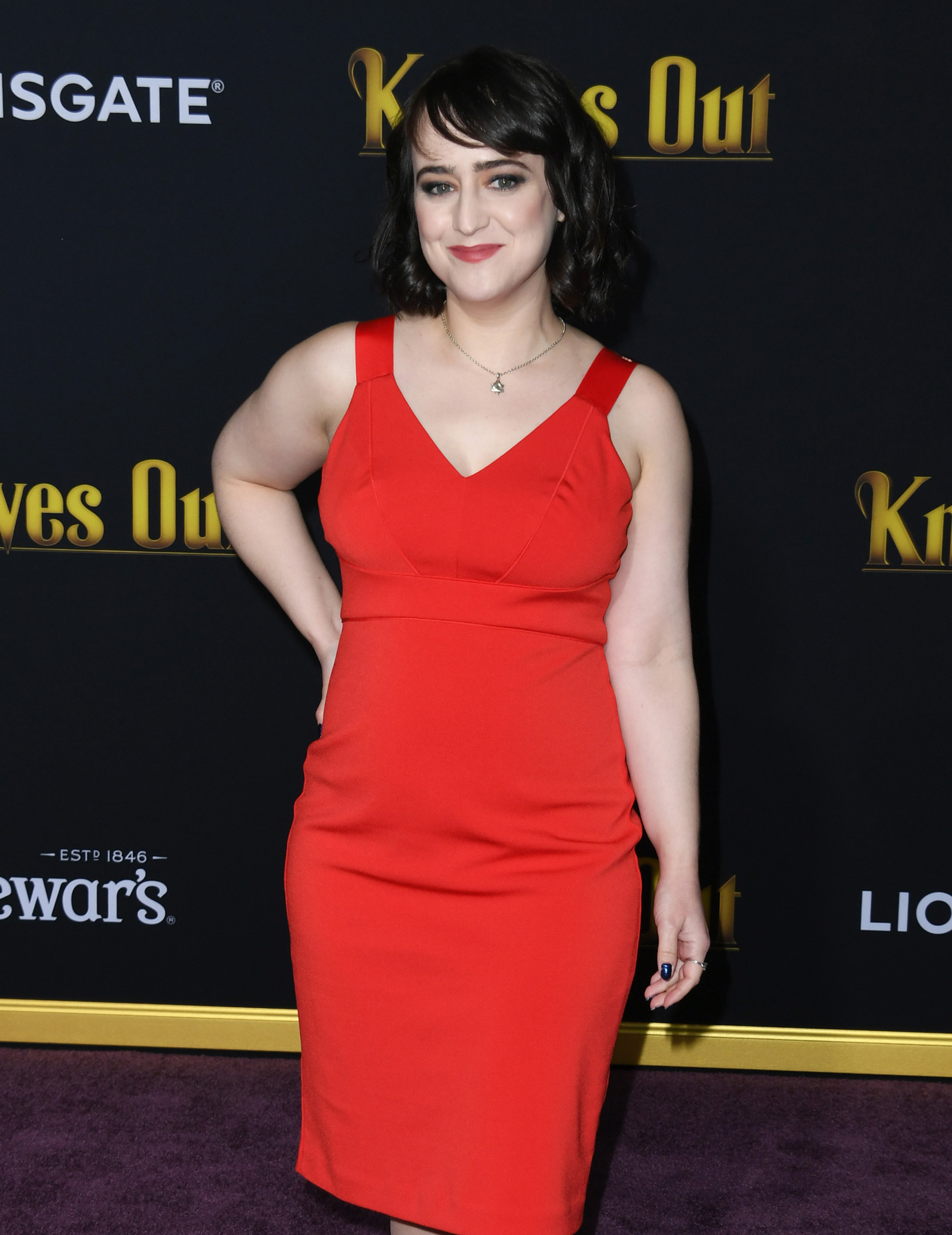 Mara Wilson a Tőrbe ejtve premierjén a Regency Village Moziban 2019. november 14-én a kaliforniai Westwoodban