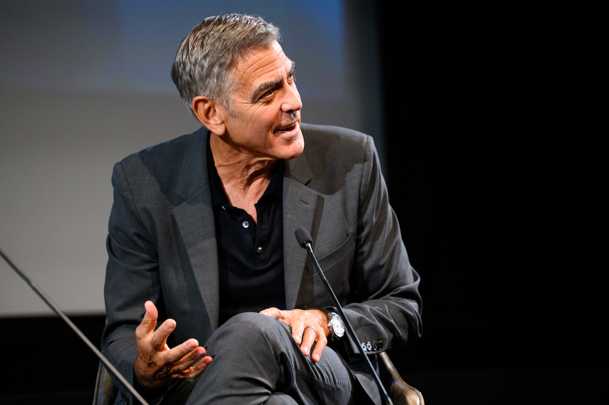 George Clooney a BFI Presents: George Clooney in conversation vendége a BFI Southbankon, 2025 november 21-én Londonban.
