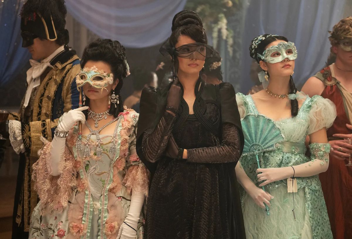 A Bridgerton 4. évadának álarcosbál jelenete