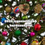 Karácsonyfa közelről színes vegyes díszekkel