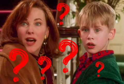 Reszkessetek, betörők! jelenetében Kathleen O'Hara és Maculay Culkin