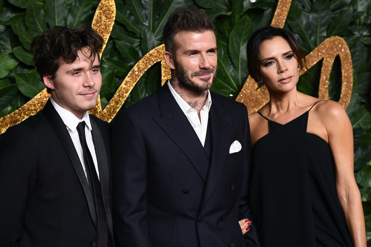 Brooklyn, David és Victoria Beckham 2018-ban