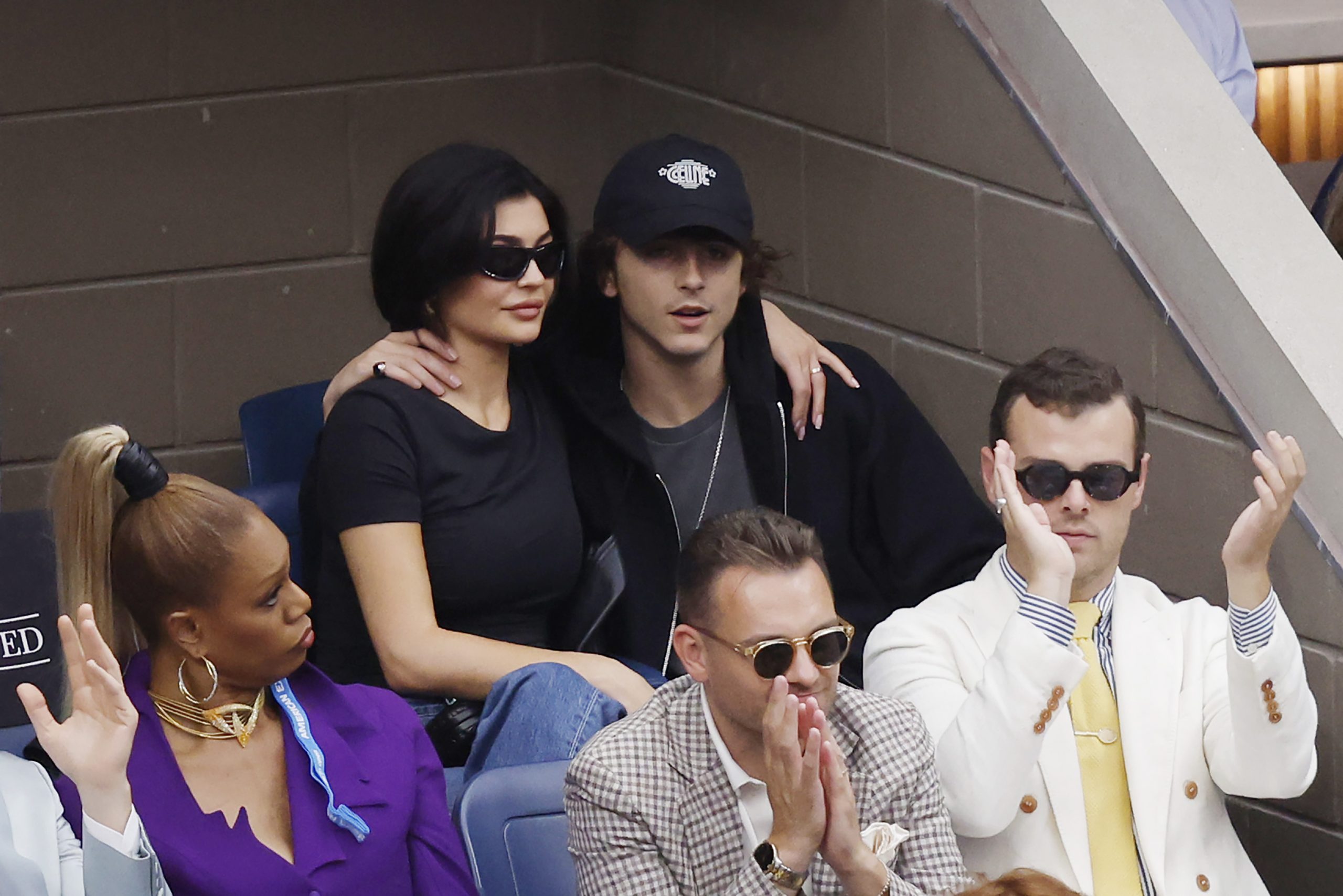 Kylie Jenner és Timothee Chalamet a US Openen