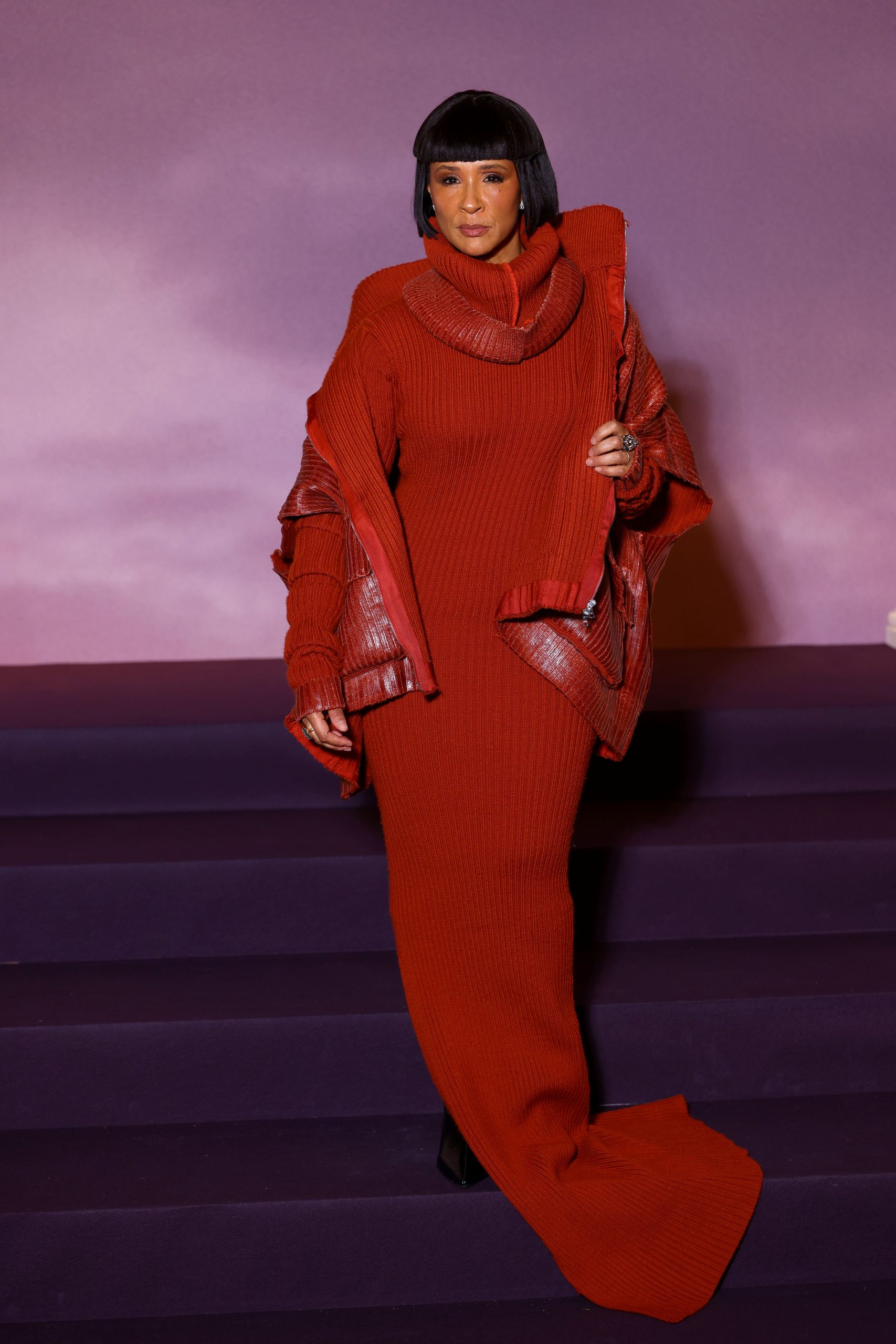 Golda Rosheuvel a Bridgerton 4. évadának vörös szőnyeges eseményén