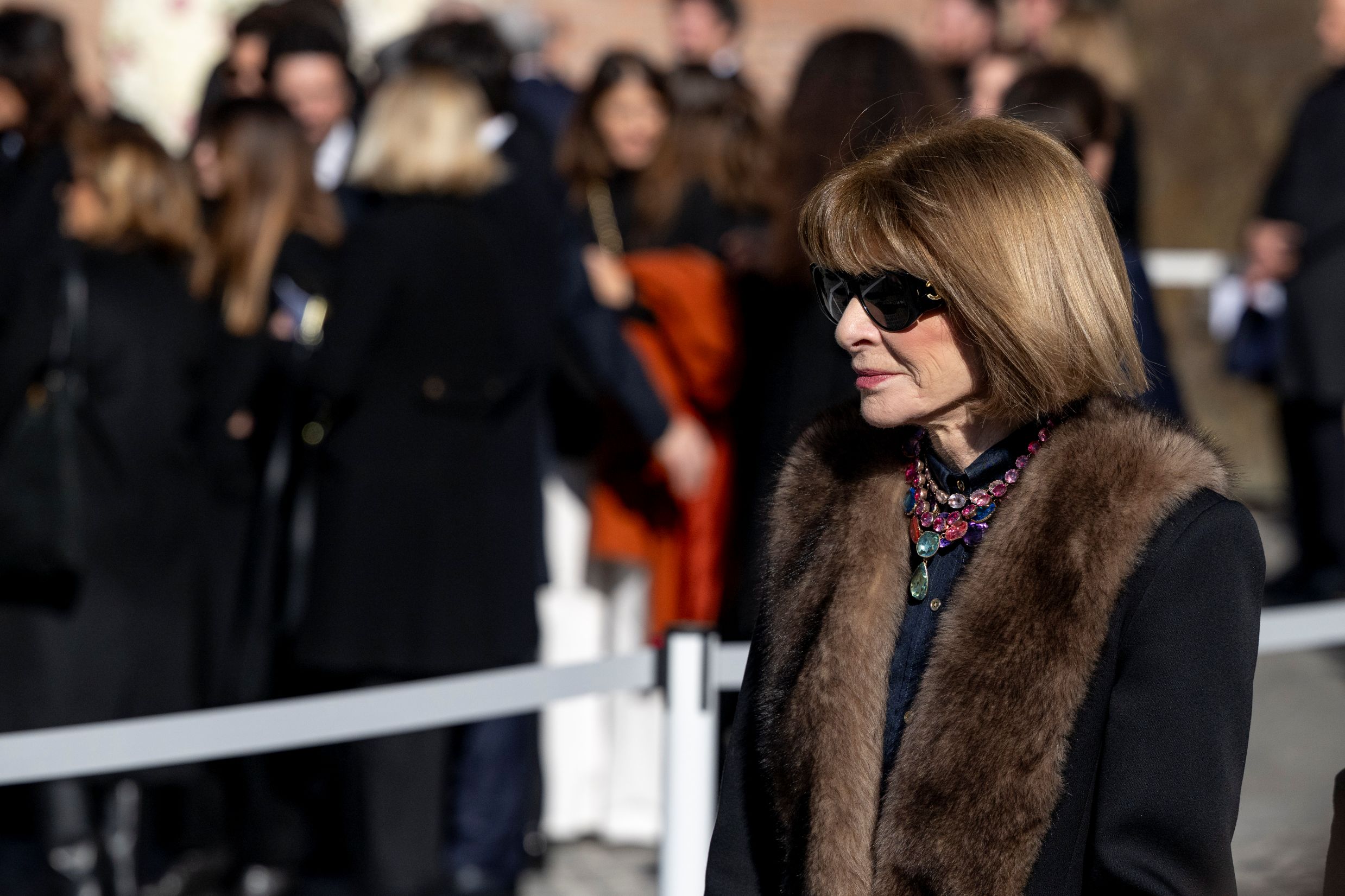 Anna Wintour Valentino temetésén