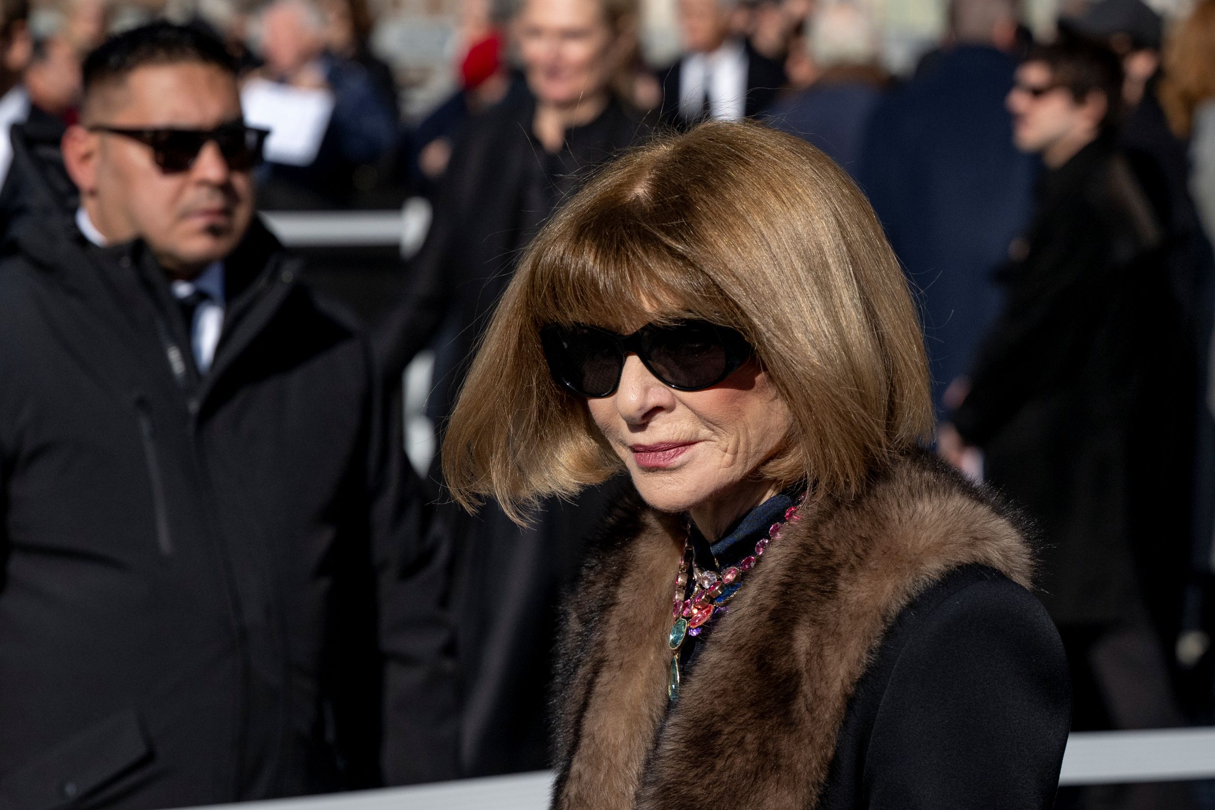Anna Wintour Valentino temetésén