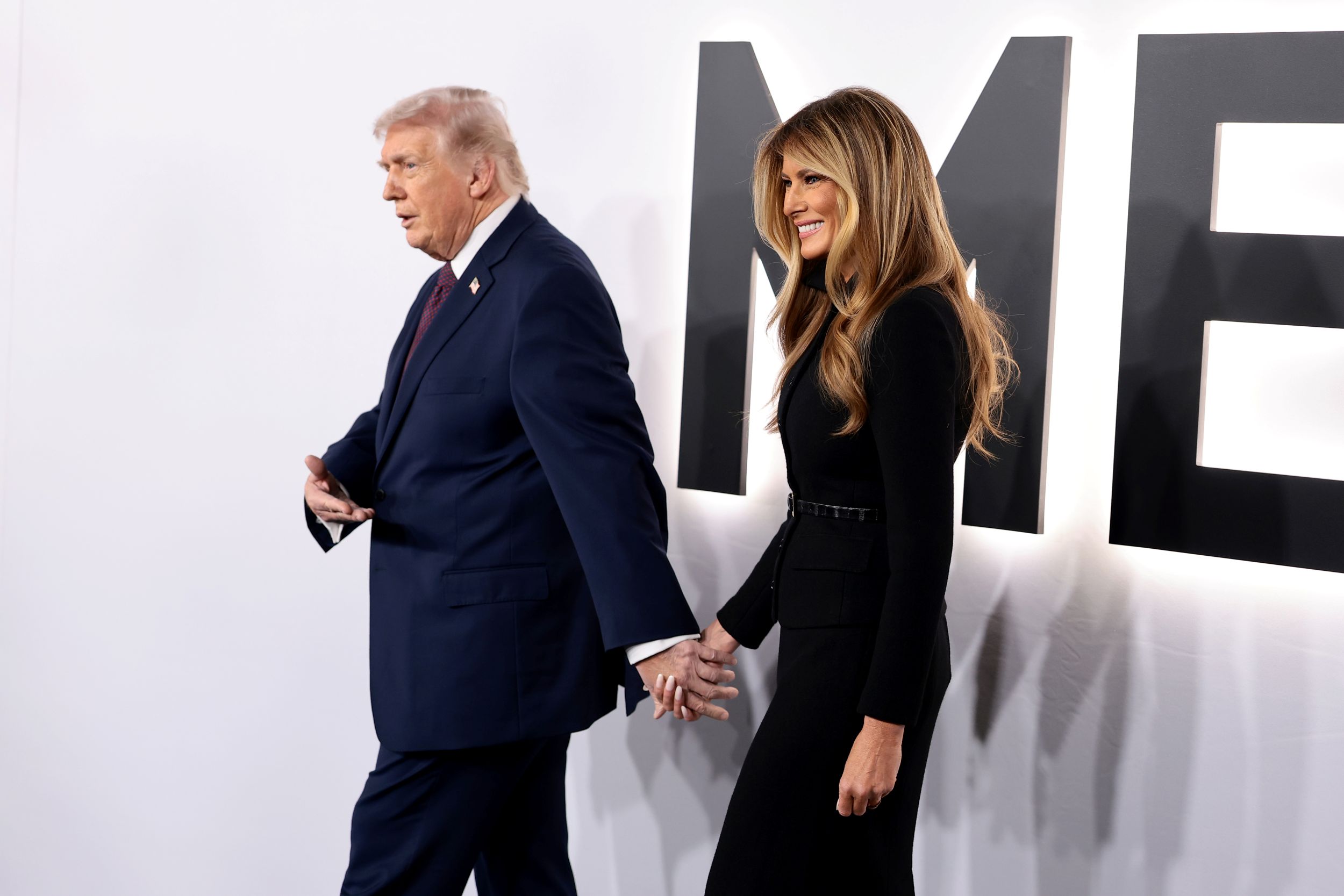 Melania Trump és Donald Trump a premieren