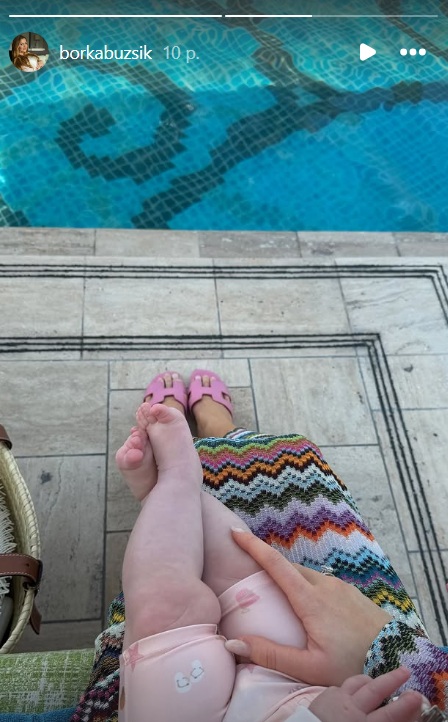 szoboszlai-dominik-kislanya-napsutesbe-utazott-anyukajaval | Marie Claire Buzsik Borka és kislánya