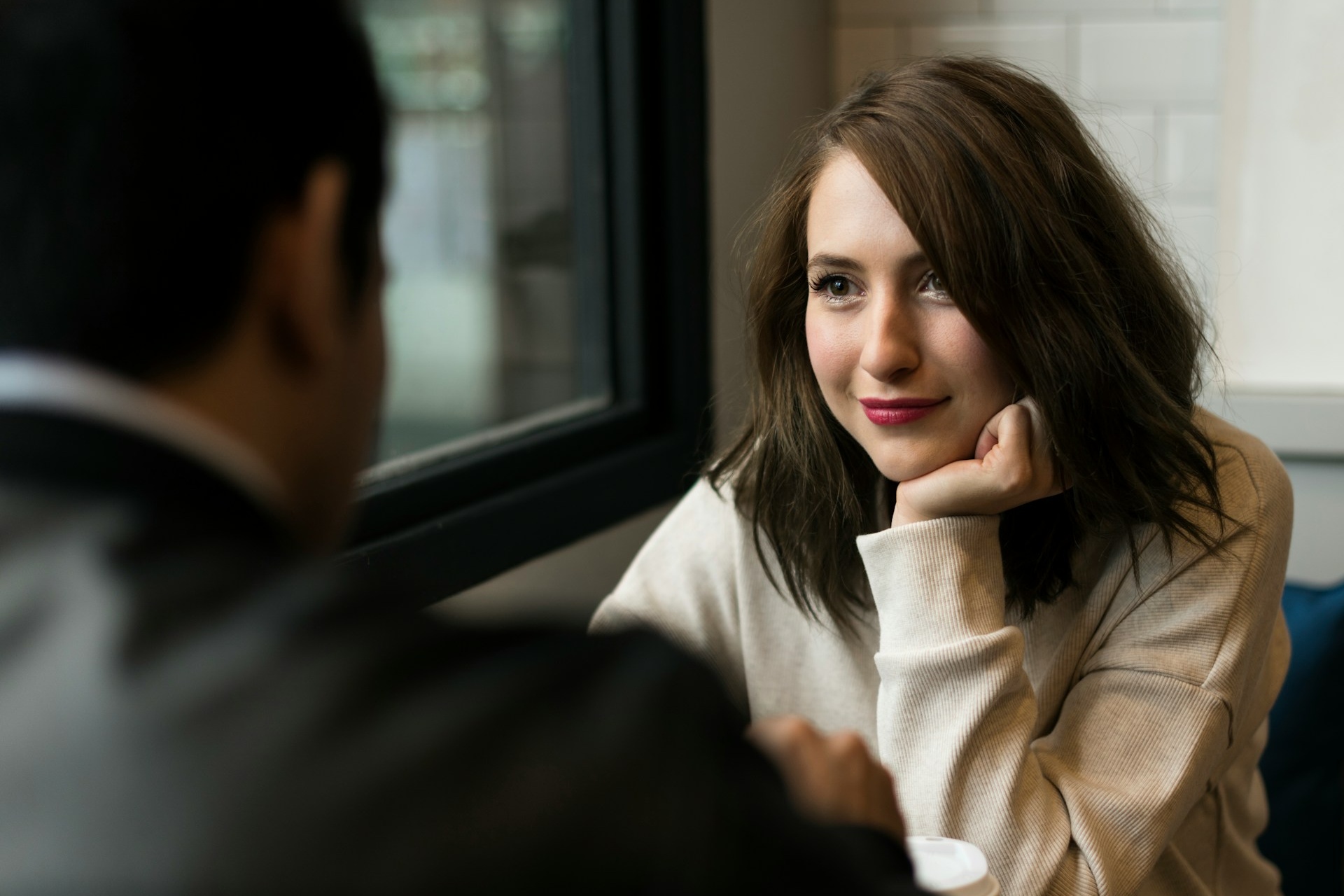 Nő és férfi randevún