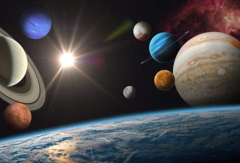 A Naprendszer bolygói a Földről nézve