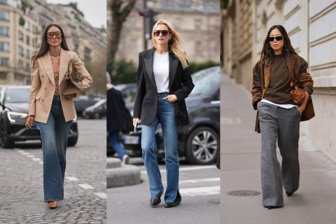 Modellek blézerben vonulnak