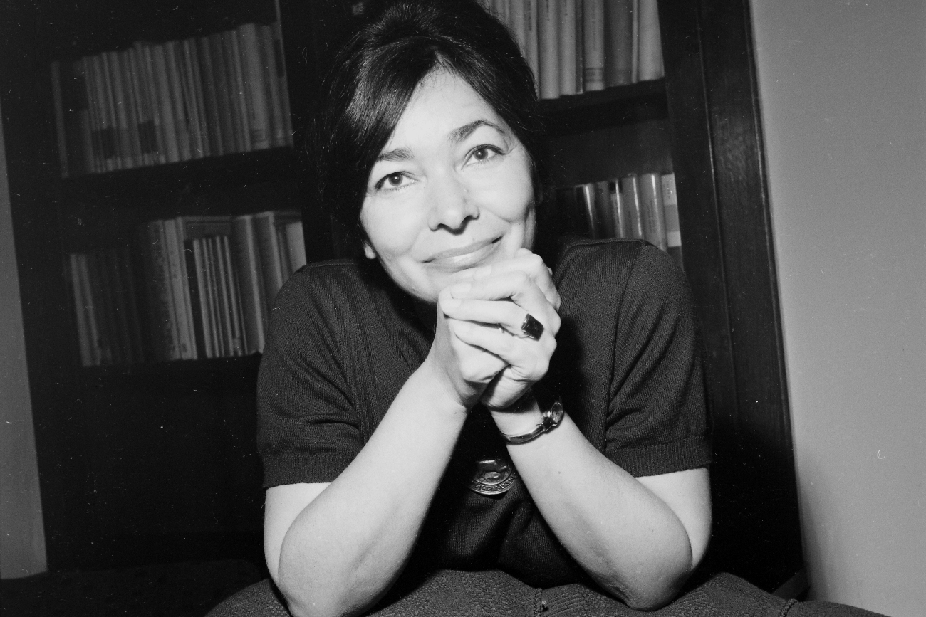 Szabó Magda fekete fehér fotón