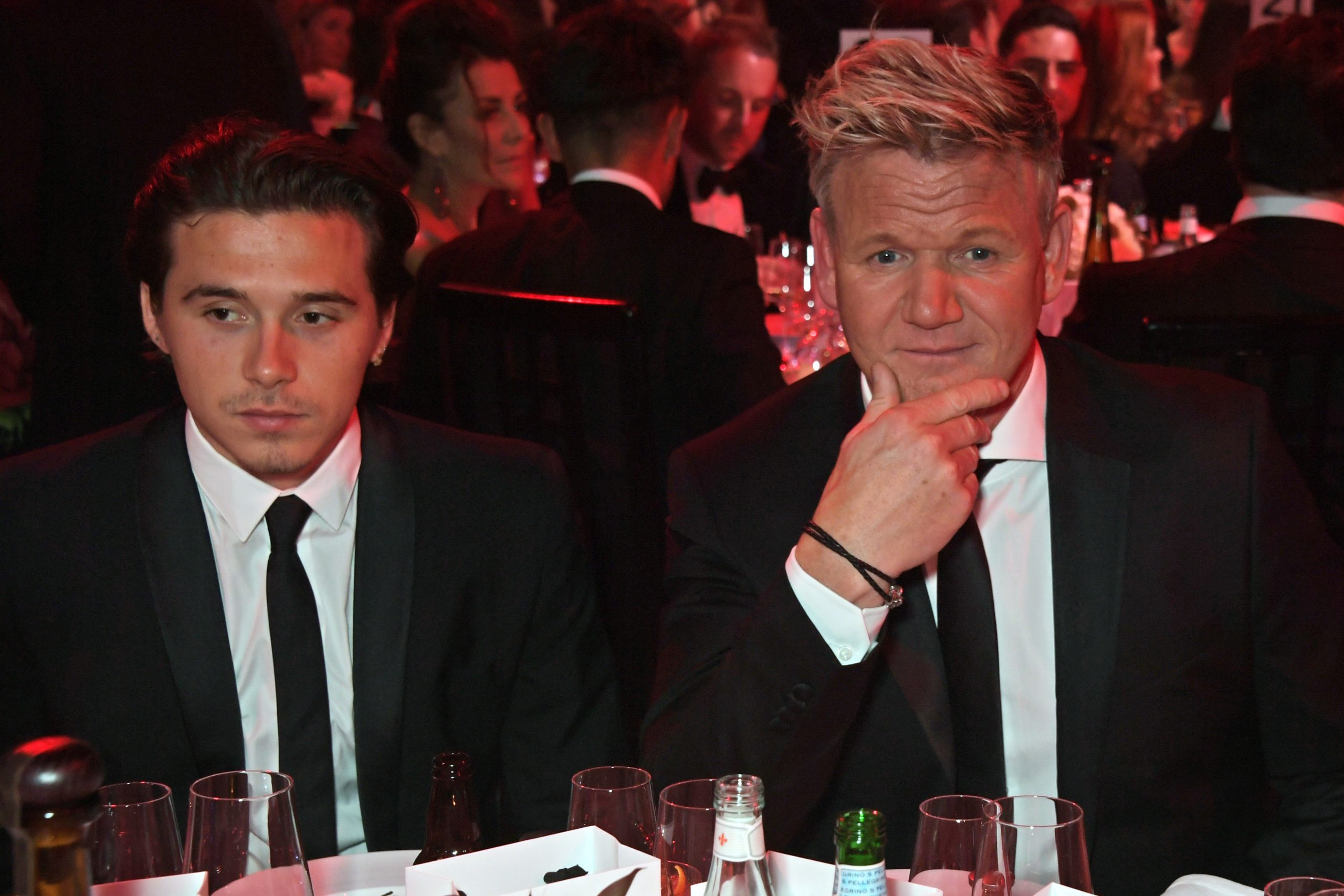 Brooklyn Bekcham és Gordon Ramsay