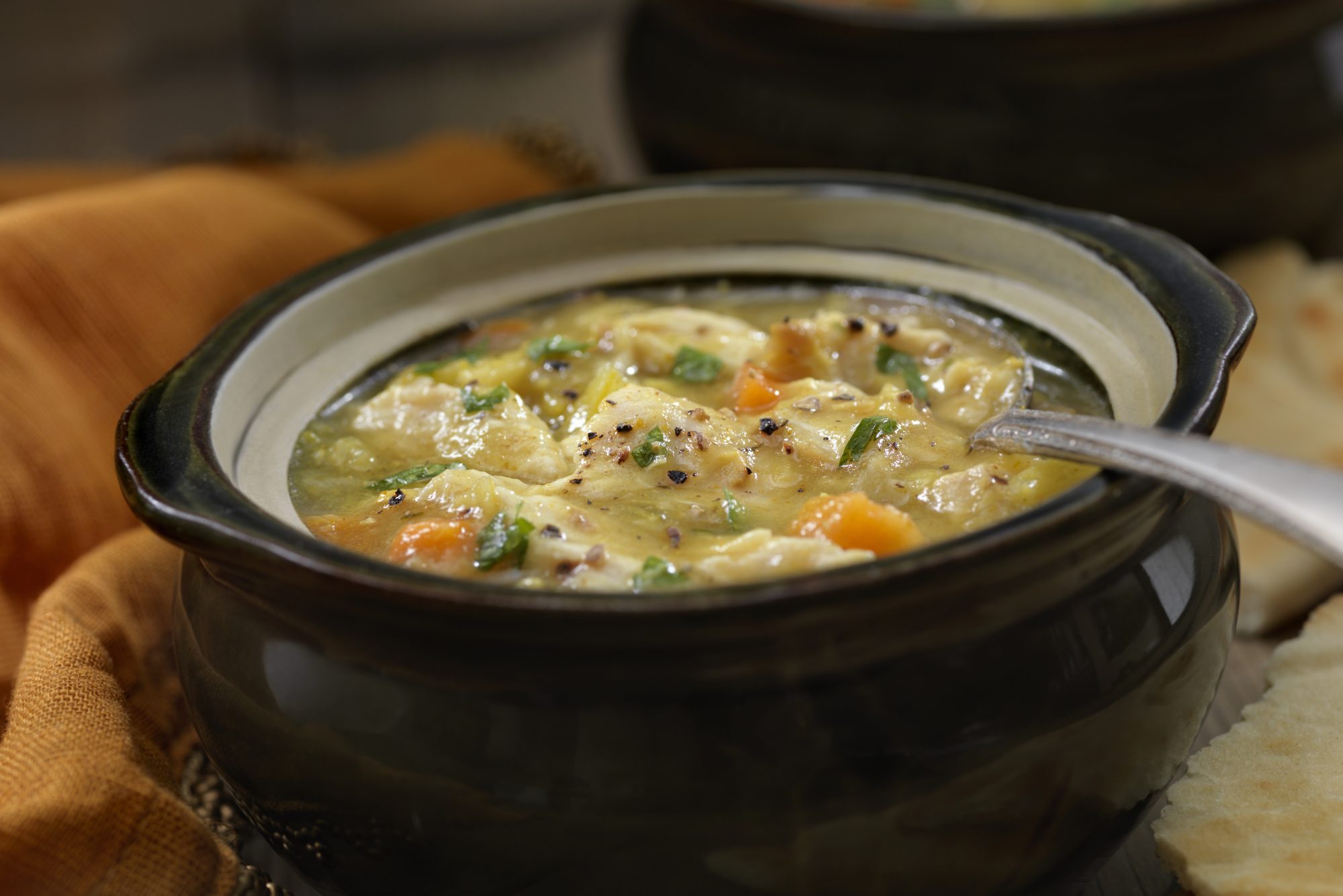 Gazdag leves zöldségekkel